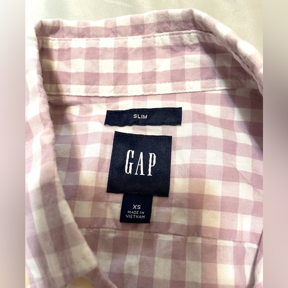 Mauve Gingham Oxford Shirt - Picture 3 of 7